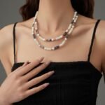 Natural Stone & Shell Pearl Choker Collection | 18K Gold-Plated Stainless Steel Luxury Jewelry - Image 2