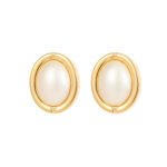 French Style Faux Pearl Stud Earrings for Women | Elegant Copper Jewelry - Image 13