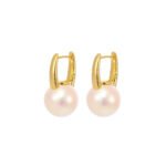 French Style Faux Pearl Stud Earrings for Women | Elegant Copper Jewelry - Image 12
