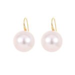 French Style Faux Pearl Stud Earrings for Women | Elegant Copper Jewelry - Image 9