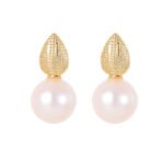 French Style Faux Pearl Stud Earrings for Women | Elegant Copper Jewelry - Image 7