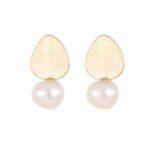 French Style Faux Pearl Stud Earrings for Women | Elegant Copper Jewelry - Image 6