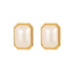French Style Faux Pearl Stud Earrings for Women | Elegant Copper Jewelry - Image 20