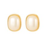 French Style Faux Pearl Stud Earrings for Women | Elegant Copper Jewelry - Image 19