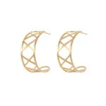 Minimalist Flat Wide Hoop Earrings for Women | Premium Stainless Steel Jewelry - Image 7