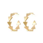 Minimalist Flat Wide Hoop Earrings for Women | Premium Stainless Steel Jewelry - Image 5