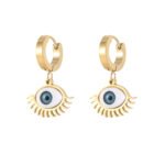 Evil Eye Tassel Drop Earrings for Women | Premium Stainless Steel Jewelry - Image 4