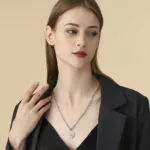 Vintage Compass Pendant Cuban Link Necklace | Titanium Steel Unisex Jewelry - Image 2