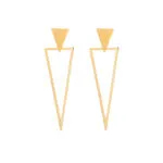 Layered Triangle Crystal Drop Earrings | Bold Statement Jewelry - Image 5
