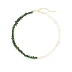 Freshwater Pearl & Natural Stone Choker Collection | 18K Gold-Plated Stainless Steel Jewelry - Image 5