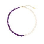 Freshwater Pearl & Natural Stone Choker Collection | 18K Gold-Plated Stainless Steel Jewelry - Image 3