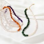 Freshwater Pearl & Natural Stone Choker Collection | 18K Gold-Plated Stainless Steel Jewelry