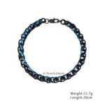 Two-Tone Braided Titanium Steel Bracelet | Tarnish-Resistant Men's Vintage Jewelry - Image 3