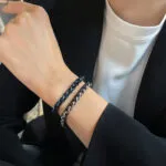 Two-Tone Braided Titanium Steel Bracelet | Tarnish-Resistant Men's Vintage Jewelry - Image 5