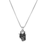 Vintage Gothic Skull & Symbol Titanium Steel Necklace Collection | Men's Punk Jewelry - Image 6