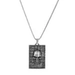 Vintage Gothic Skull & Symbol Titanium Steel Necklace Collection | Men's Punk Jewelry - Image 4