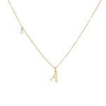 S925 Sterling Silver CZ Initial Letter Necklace | 18K Gold-Plated Personalized Jewelry - Image 27