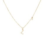 S925 Sterling Silver CZ Initial Letter Necklace | 18K Gold-Plated Personalized Jewelry - Image 16