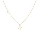 S925 Sterling Silver CZ Initial Letter Necklace | 18K Gold-Plated Personalized Jewelry - Image 14