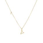 S925 Sterling Silver CZ Initial Letter Necklace | 18K Gold-Plated Personalized Jewelry - Image 7