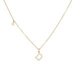 S925 Sterling Silver CZ Initial Letter Necklace | 18K Gold-Plated Personalized Jewelry - Image 24