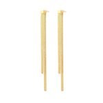 Long Snake Chain Tassel Earrings for Women | Luxury Stainless Steel Jewelry