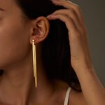 Long Snake Chain Tassel Earrings for Women | Luxury Stainless Steel Jewelry - Image 3
