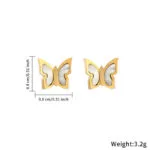 Exquisite Butterfly Stud Earrings for Women | Luxury Elegant Jewelry - Image 2