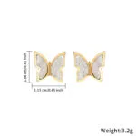 Exquisite Butterfly Stud Earrings for Women | Luxury Elegant Jewelry - Image 3