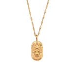 12 Zodiac Constellation CZ Dog Tag Necklace | 18K Gold-Plated Stainless Steel Jewelry - Image 13