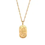 12 Zodiac Constellation CZ Dog Tag Necklace | 18K Gold-Plated Stainless Steel Jewelry - Image 7