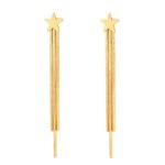 Star Tassel Drop Earrings for Women | 18K Gold-Plated Titanium Steel Jewelry - Image 2