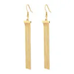 Star Tassel Drop Earrings for Women | 18K Gold-Plated Titanium Steel Jewelry - Image 4