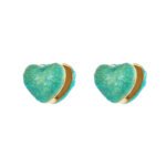 Heart Glitter Epoxy Clip On Earrings for Women | Luxury Stainless Steel Jewelry - Image 6