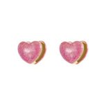 Heart Glitter Epoxy Clip On Earrings for Women | Luxury Stainless Steel Jewelry - Image 4