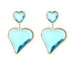 Assorted Color Zircon Drop Earrings Wholesale | Luxury Geometric & Heart Design - Image 3