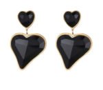 Assorted Color Zircon Drop Earrings Wholesale | Luxury Geometric & Heart Design - Image 2