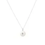 S925 Sterling Silver Starburst Round Pendant Necklace | Emerald CZ Fine Jewelry - Image 3