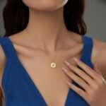 S925 Sterling Silver Starburst Round Pendant Necklace | Emerald CZ Fine Jewelry - Image 4