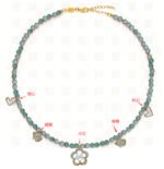 Natural Lapis Lazuli Freshwater Pearl Beaded Necklace | 18K Gold-Plated Stainless Steel Jewelry - Image 3