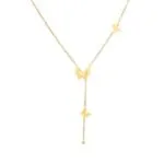 Rose Gold Five-Leaf Clover Mother-of-Pearl CZ Necklace | Hypoallergenic Stainless Steel Jewelry - Image 3