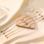 Vintage Eight-Pointed Star Compass Necklace & Bracelet Set | 18K Gold-Plated Stainless Steel Jewelry - Image 2