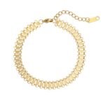 18K Gold-Plated Byzantine Chain Necklace & Bracelet Set | Hypoallergenic Titanium Steel Jewelry - Image 6