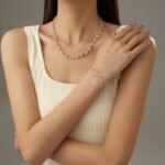 Colorful Square Natural Stone Beaded Necklace & Bracelet Set | Boho Summer Jewelry - Image 8