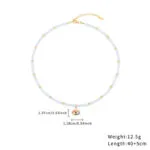 Natural Stone Evil Eye Beaded Choker Necklace | 18K Gold-Plated Stainless Steel Jewelry - Image 6