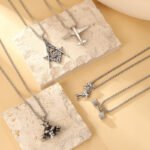 Men's Punk Style Stainless Steel Pendant Necklace Collection | Vintage Biker Jewelry