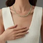 Amazonite Heart Pendant Necklace | 18K Gold-Plated Stainless Steel Boho Jewelry - Image 4