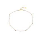 Natural Stone Flat Beaded Necklace | 18K Gold-Plated Stainless Steel Luxury Jewelry - Image 27