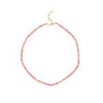 Natural Stone Flat Beaded Necklace | 18K Gold-Plated Stainless Steel Luxury Jewelry - Image 16