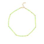 Natural Stone Flat Beaded Necklace | 18K Gold-Plated Stainless Steel Luxury Jewelry - Image 14